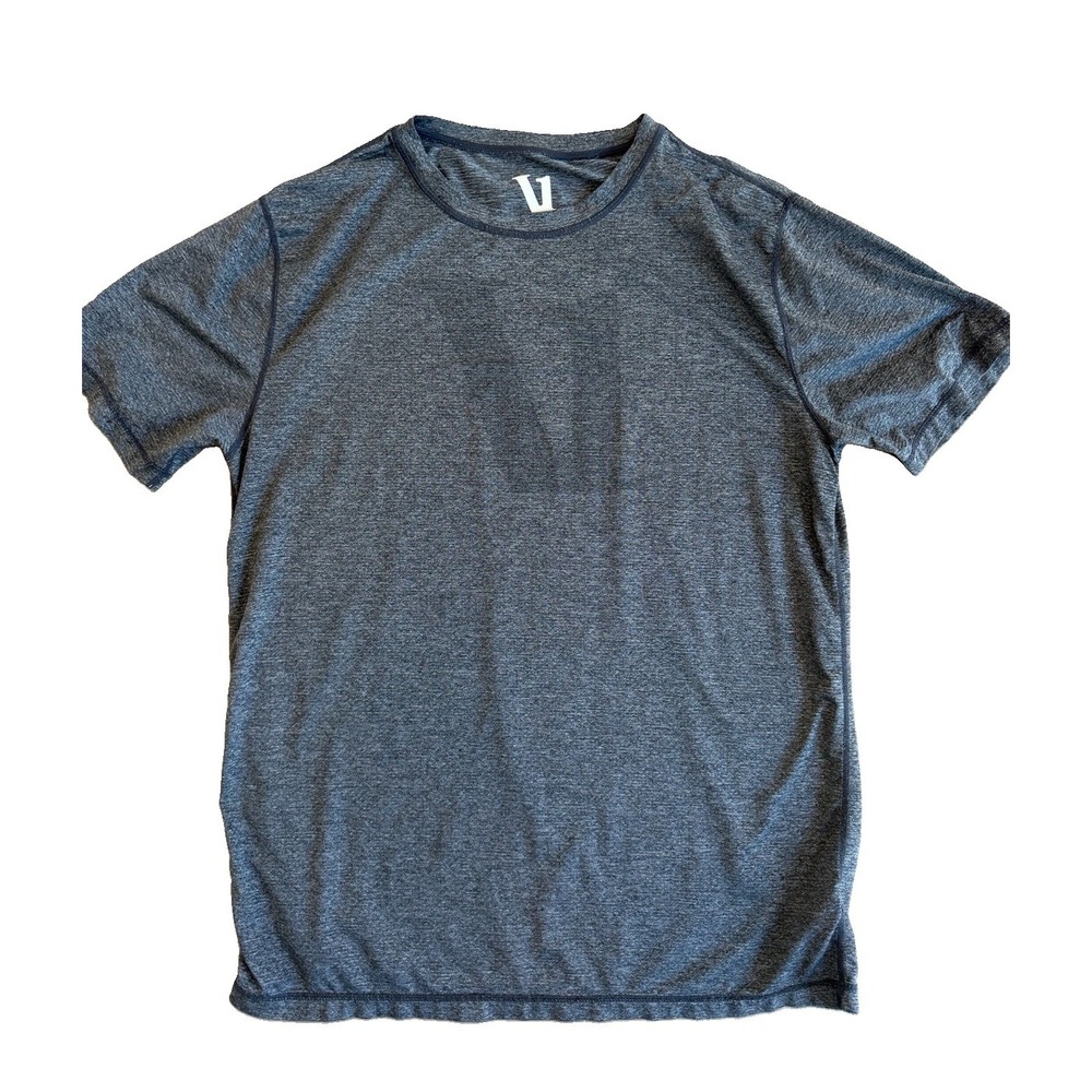 Vuori Men's Tradewind Performance Shirt Gray V Logo Size Large